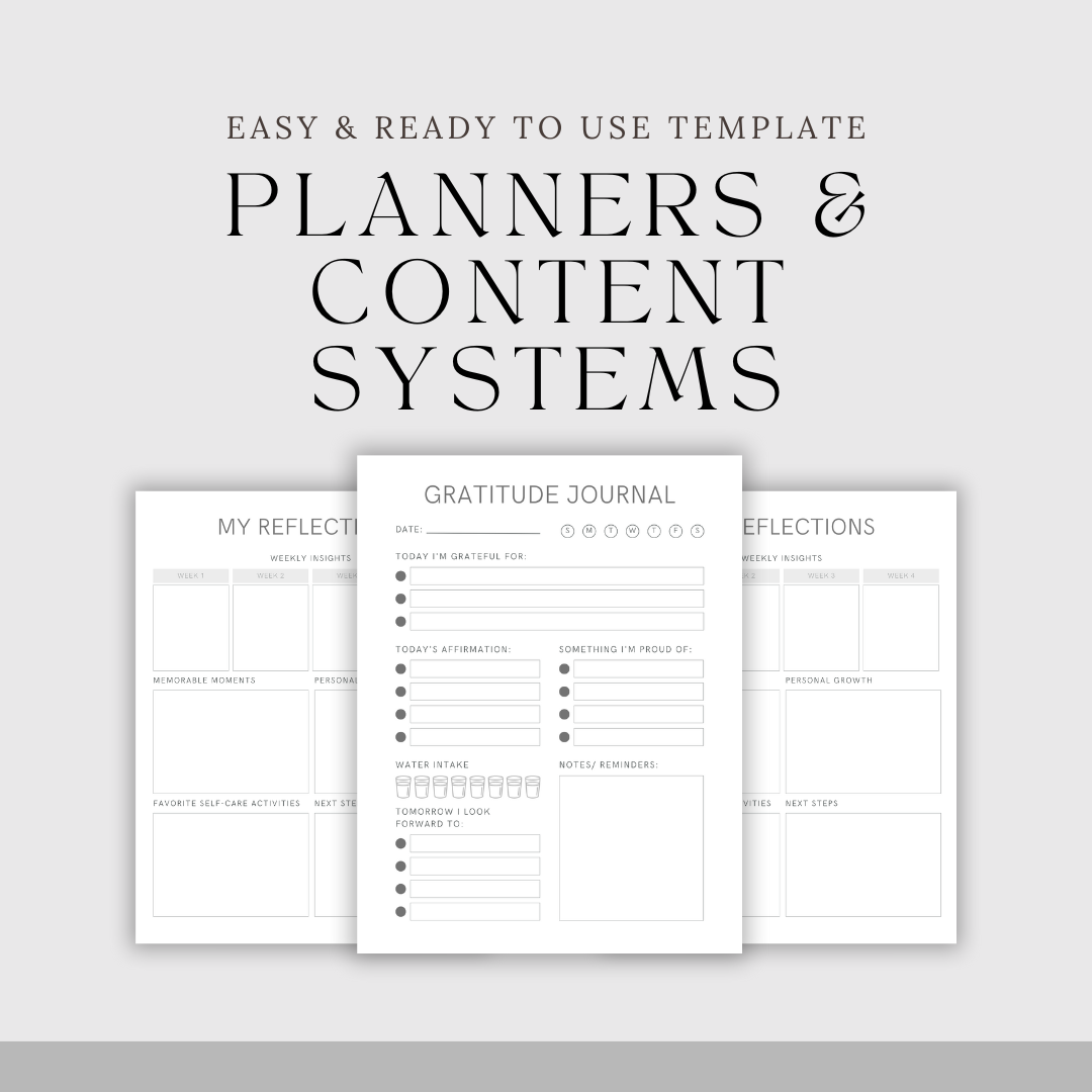 Planners & Content Systems