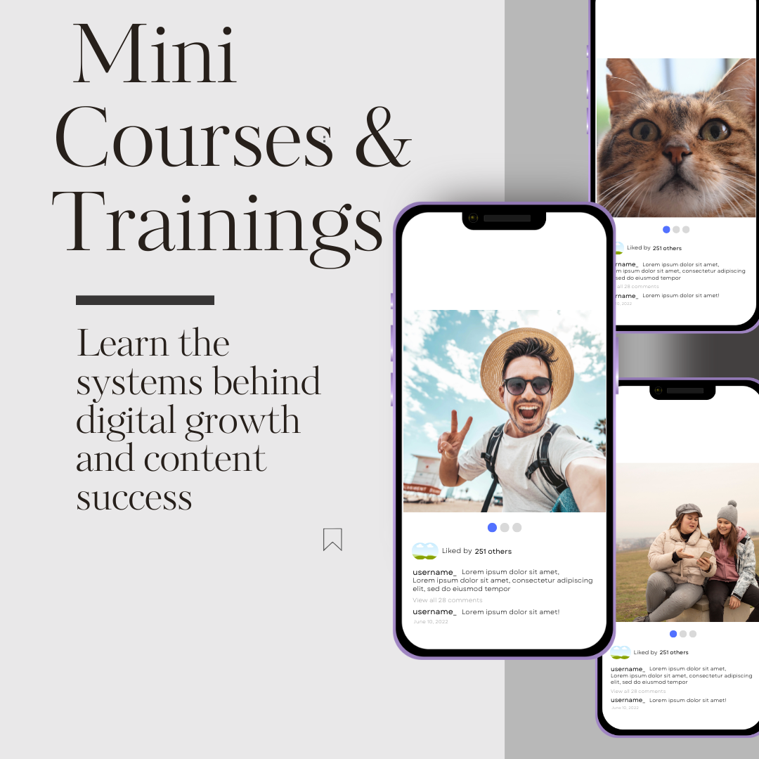 Mini Courses & Trainings